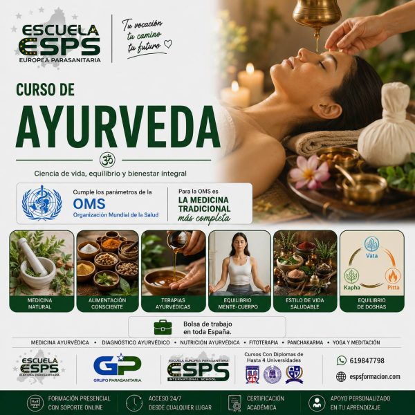 curso de ayurveda online, curso online de ayurveda