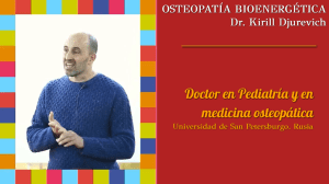 Curso de Osteopatía Bioenergética