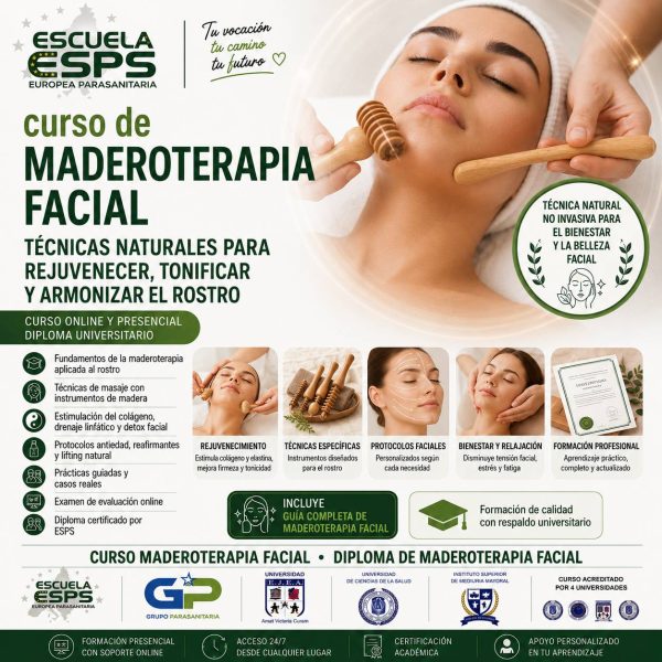 curso de maderoterapia facial en Vigo, Coruña, Santiago, Pontevedra, cursos de maderoterapia en Galicia