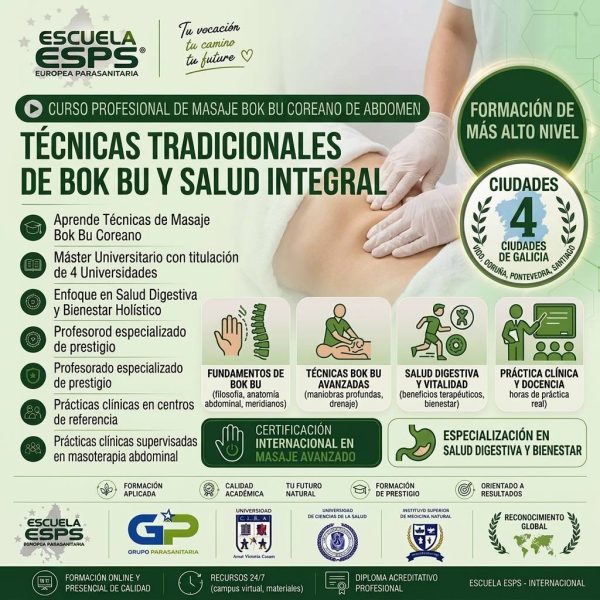Curso de Masaje Bok Bu, curso de masaje coreano Bok Bu, cursos de masaje Bok Bu en Vigo, Coruña, Santiago, Pontevedra. Cursos Bok Bu masaje coreano de abdomen
