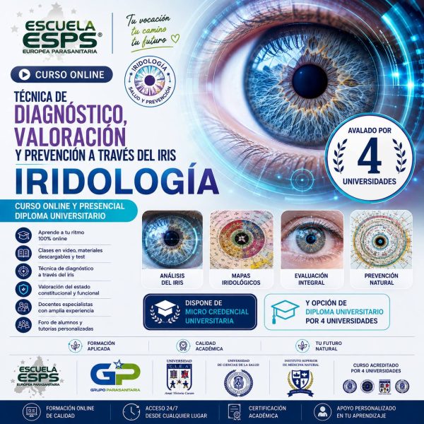 Curso de Iridología Online y presencial con Diploma Universitario