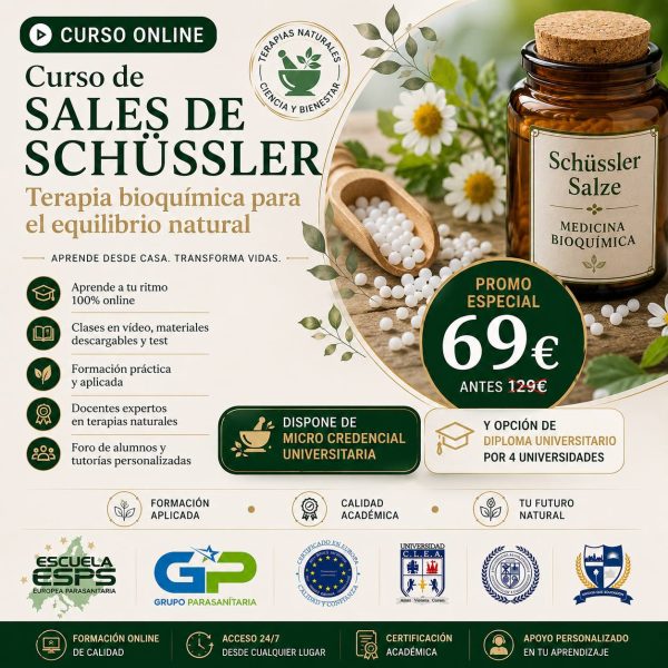 Curso de SALES DE SCHÜSSLER ONLINE