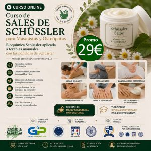 Curso de sales de schüssler para masajistas y osteópatas