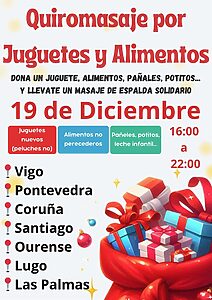 Quiromasaje por juguetes y dia de la solidaridad