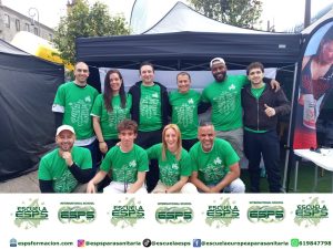 evento costa atlantica y ultreia en Pontevedra alumnos de quiromasaje masaje deportivo