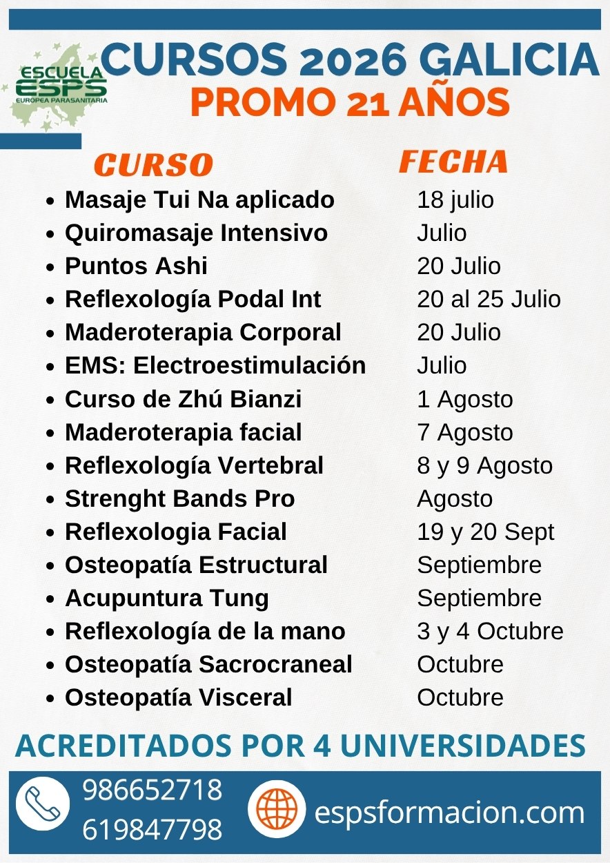 Calendario de Cursos ESPS Galicia 2026