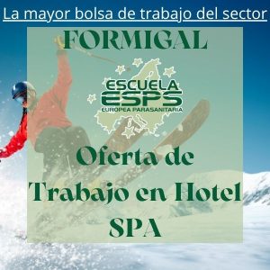 Oferta laboral de quiromasajista en Formigal