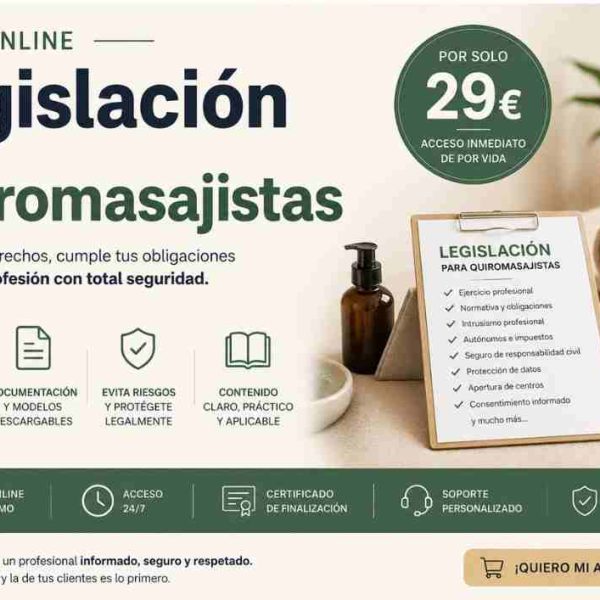 curso de legislación para quiromasajistas