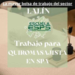 Oferta de trabajo para quiromasajista en Lalín