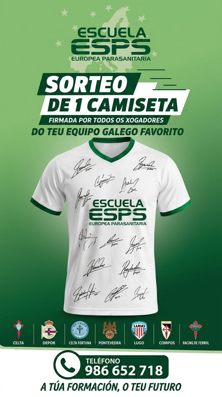 Sorteo 2026 de 1 camiseta firmada por jugadores de tu equipo gallego favorito.