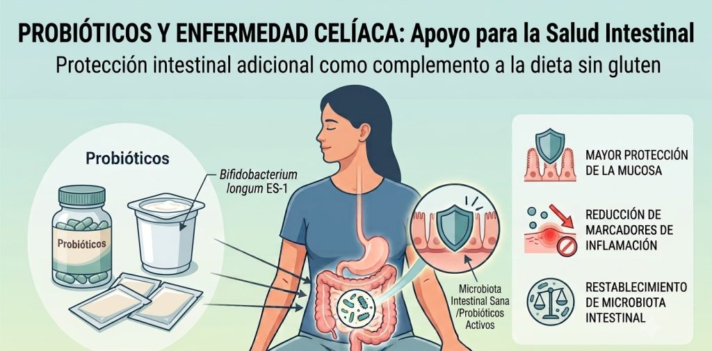 Bifidobacterium longum ES‑1: el probiótico español para celíacos, 14 años después