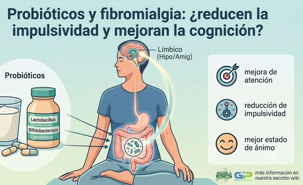 Probióticos y fibromialgia: ¿reducen la impulsividad y mejoran la cognición?
