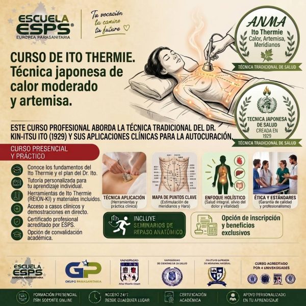 Curso de Ito Thermie: Formación Profesional en Transferencia de Calor Terapéutico y Artemisa Japonesa