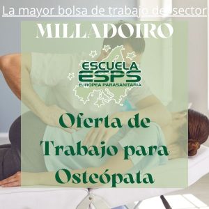 ¿Eres osteópata y buscas un puesto con excelente horario? ¡En nuestro centro queremos ampliar equipo!